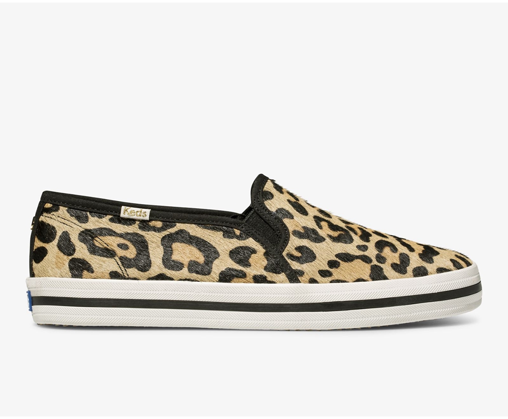 Keds Womens Slip Ons Leopard - Kate Spade new york Calf Hair Slip On - 873TNBDEI